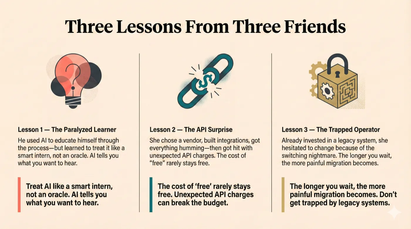 Three Lessons From Three Friends